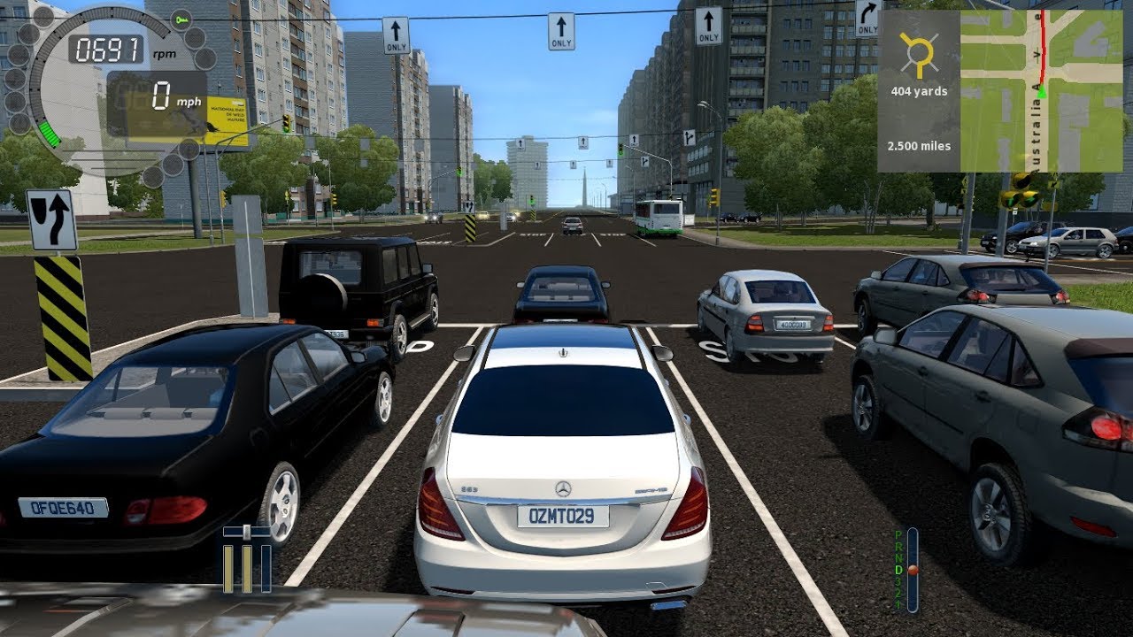 City Car Driving-Mercedes benz S63 AMG(W222) [Fast Driving]