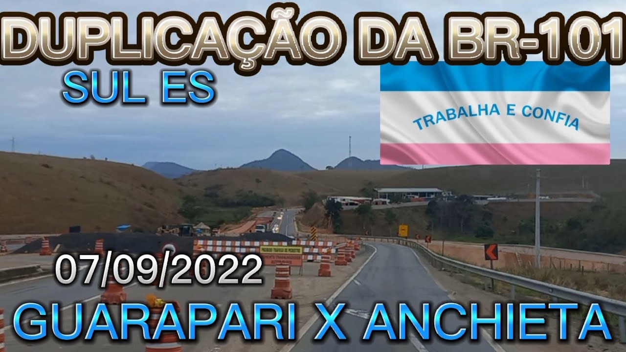 DUPLICA&Ccedil;&Atilde;O DA BR-101 SUL ES ENTRE ANCHIETA E GUARAPARI  ( V&Iacute;DEO DE ATUALIZA&Ccedil;&Atilde;O ) #br101 #duplica&ccedil;&atilde;o