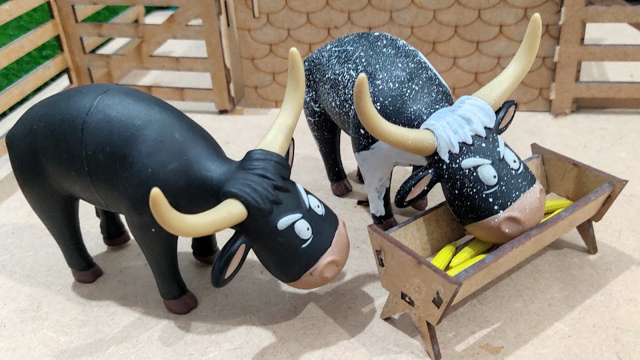chegou agora o novo boi da cara preta na fazendinha de brinquedo