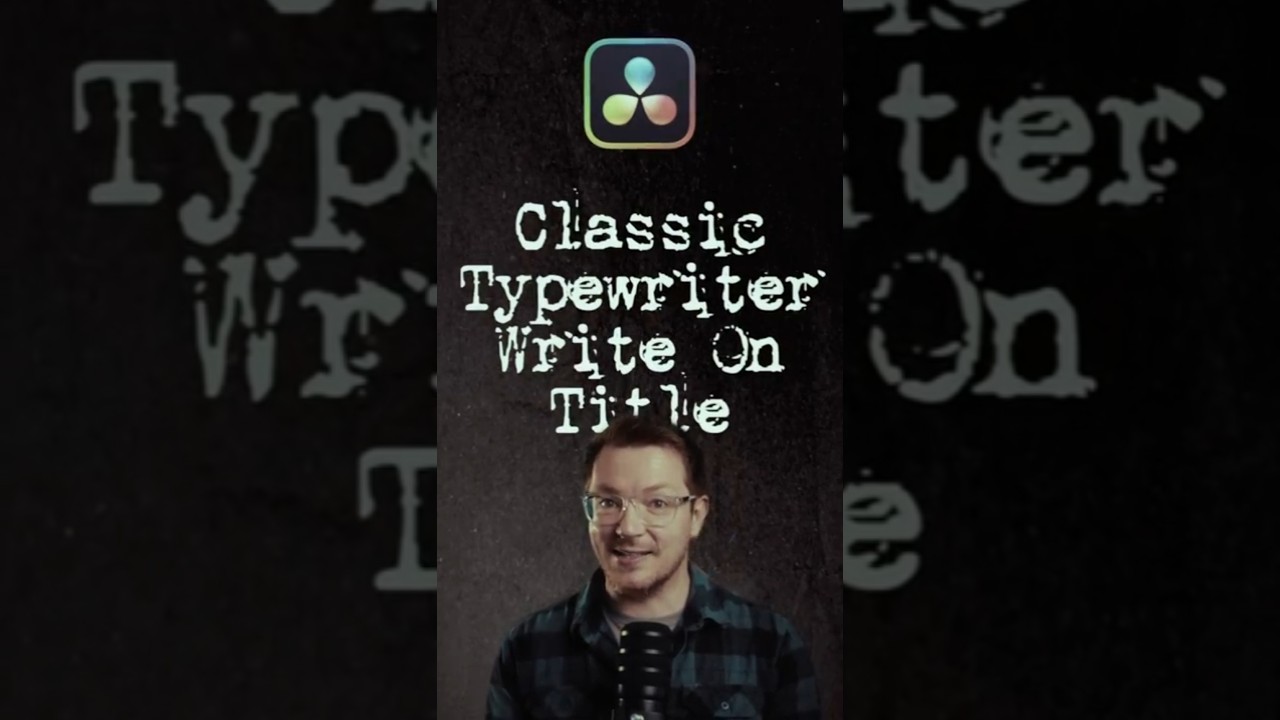 Write On 'Typewriter' Text Effect FREE DaVinci Resolve 20 #davinciresolve