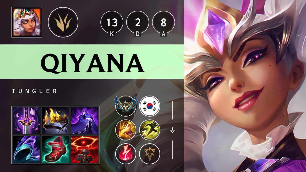 Qiyana Jungle vs Kha'Zix: Legendary - KR Challenger Patch 25.S1.2