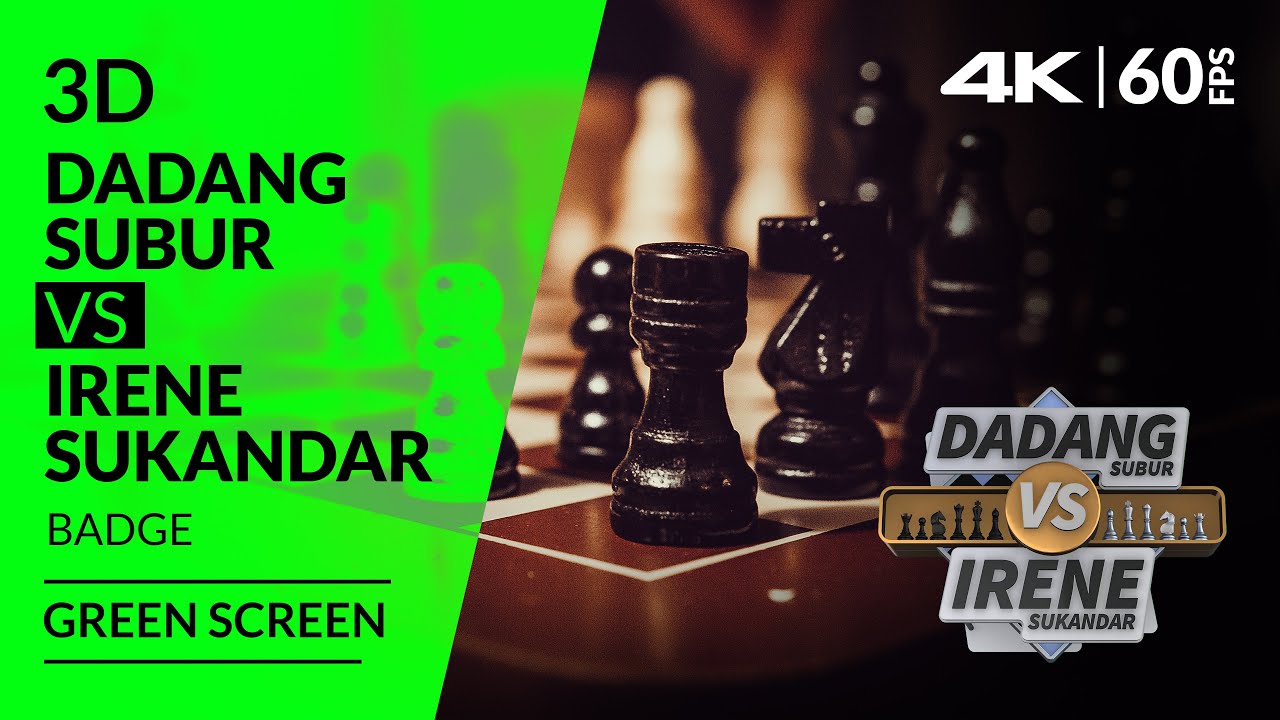 Dadang Subur VS Irene Sukandar Green Screen Badge Free Download