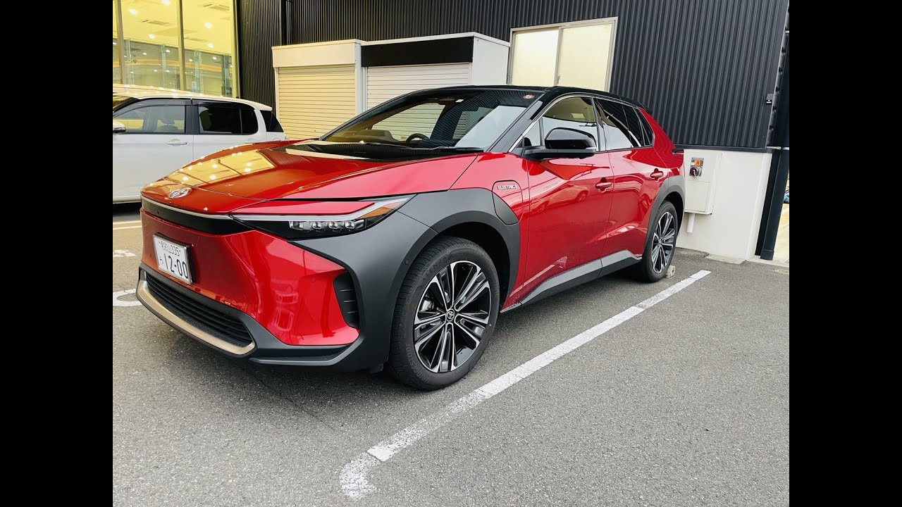 【珍しいクルマ】トヨタ の電気自動車　bZ4X　を試乗してきました！（高速１区間あり）