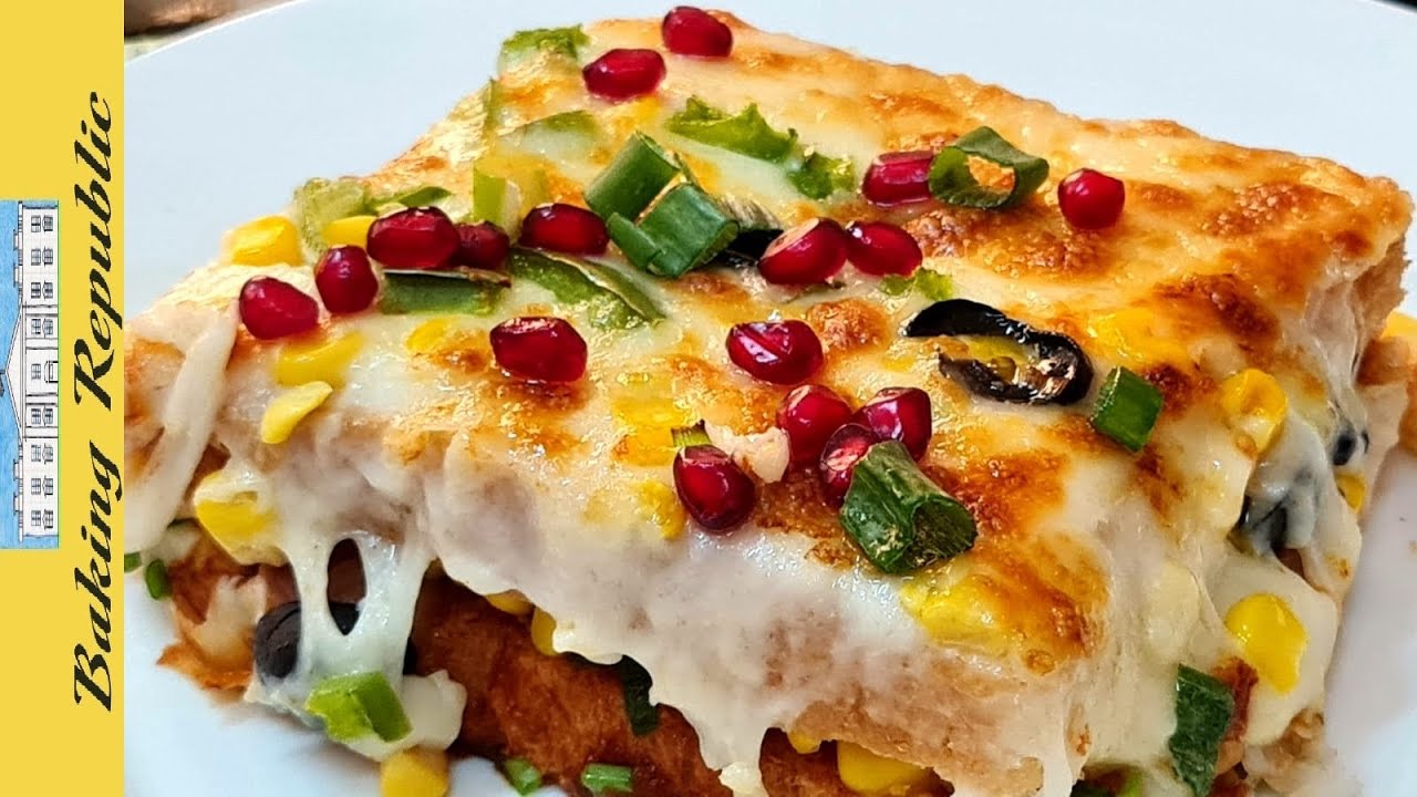 How to make pizza with bread! Bread Pizza Recipe: A Delicious Twist on a Classic Dish || بيتزا الخبز