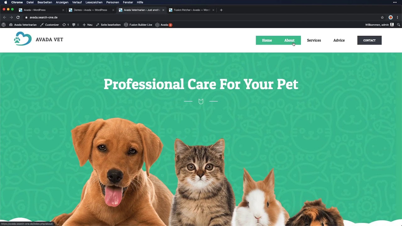 Avada Theme Tutorial in Deutsch f&uuml;r WordPress - Kaufen, Kosten, Installation und Demo