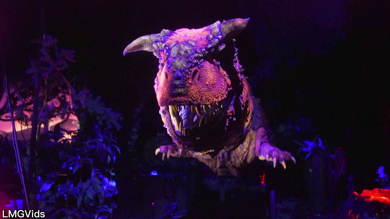 [4K] Dinosaur Thrill Ride 2018 - Disney's Animal Kingdom WDW (Extreme Low Light) POV
