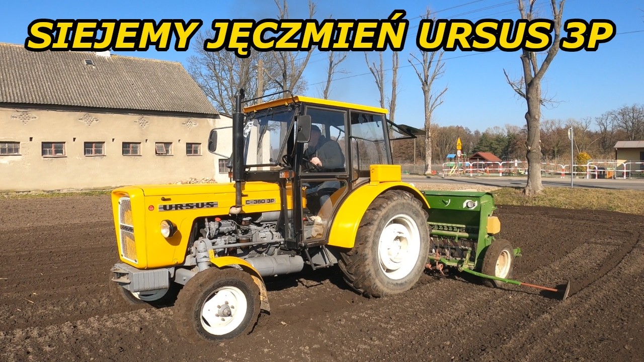 UPRAWA WIOSENNA URSUS 1224 [DZWIĘK SILNIKA ] SIEJEMY JĘCZMIEŃ URSUSEM C-360 3P[VLOG 151]