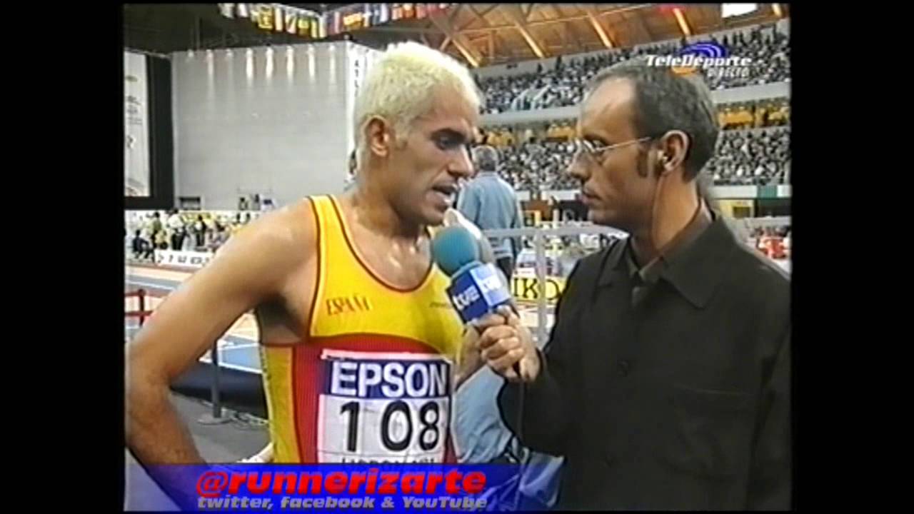 1500 Masculinos Campeonato Mundo P.C. Lisboa 2001 Final Reyes Estevez y J  C  Higuero