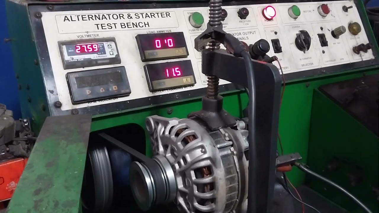 Tata Bs6 Alternator checking at test bench