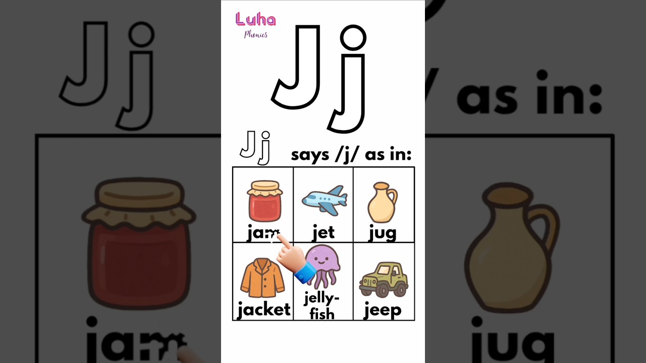 Let's learn some words that start with Jj   #lettersounds #phonics #abcsong