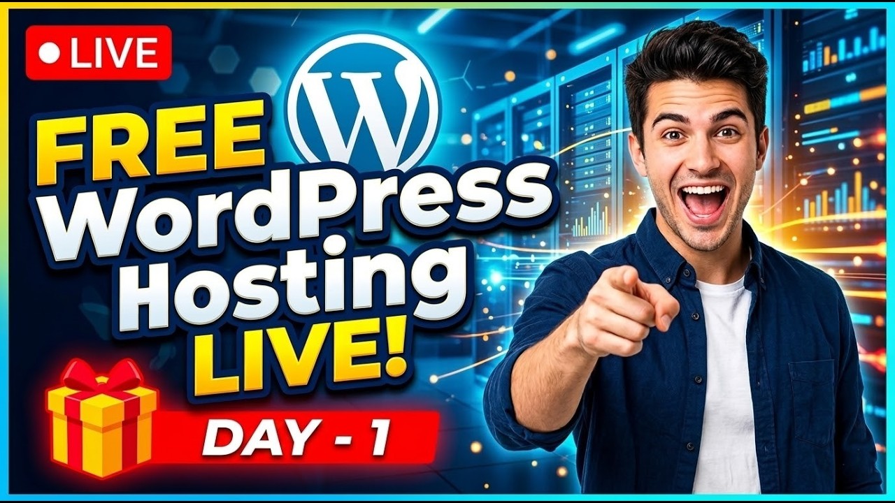 🎁 FREE WordPress Hosting – Live Giveaway Right Now! Day- 1