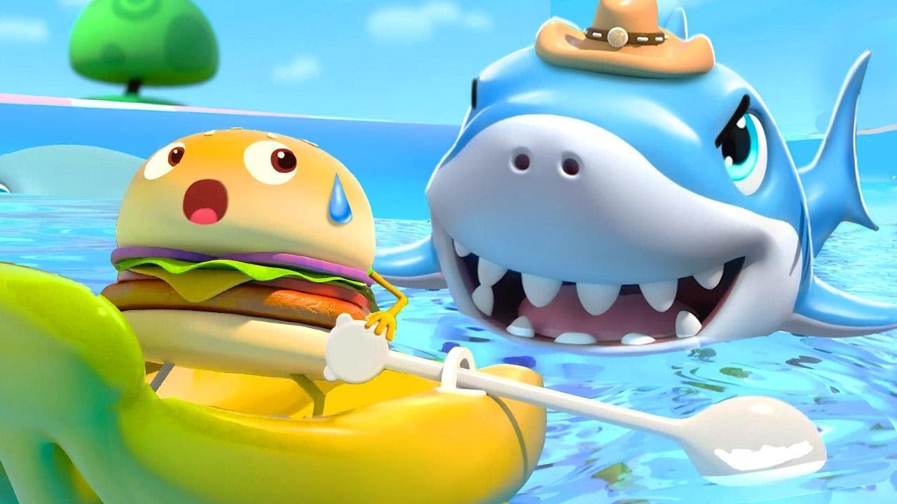 The Shark is Coming | Yummy Foods Family Collection | Kids Cartoons | BabyBus TV