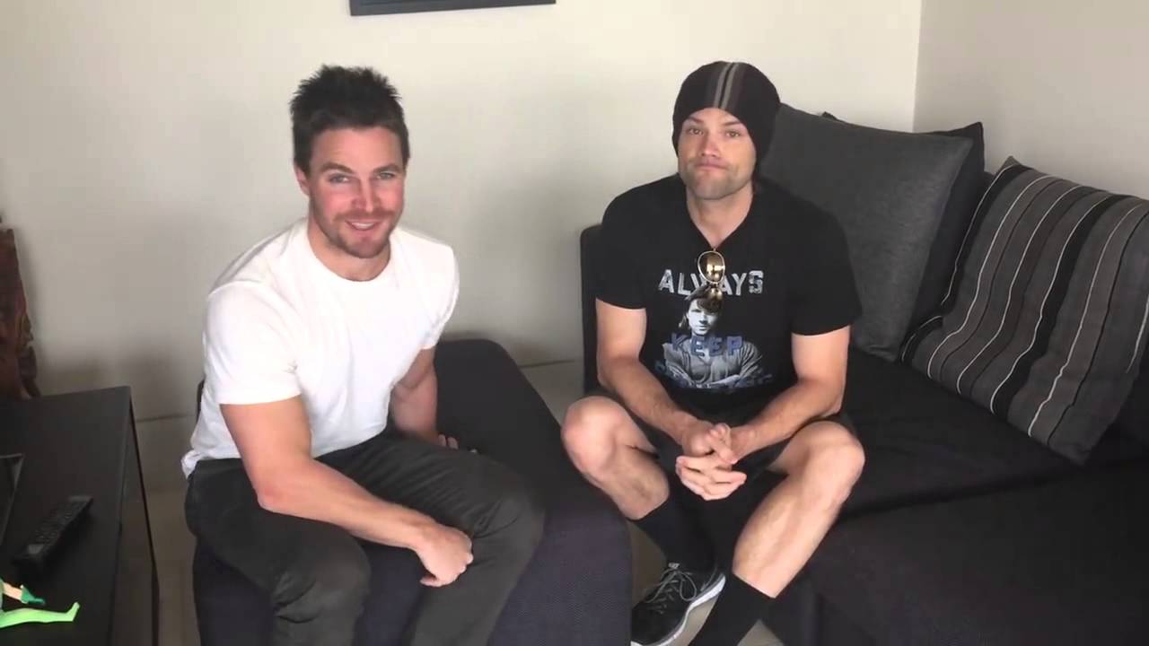 Stephen Amell and Jared Padalecki