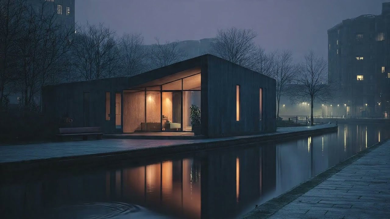 Misty Canal Refuge 🌌 Deep Sleep Lofi Beats (1 Hour)