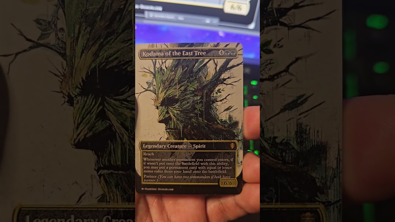 Kodama of the East Tree Metal Engraved MTG Commander