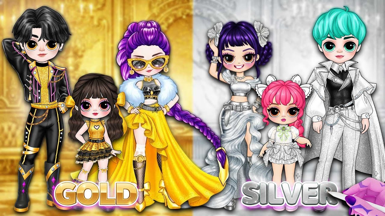 K-Pop Demon Hunters | Цифровая битва мод: Gold Family против Silver Family