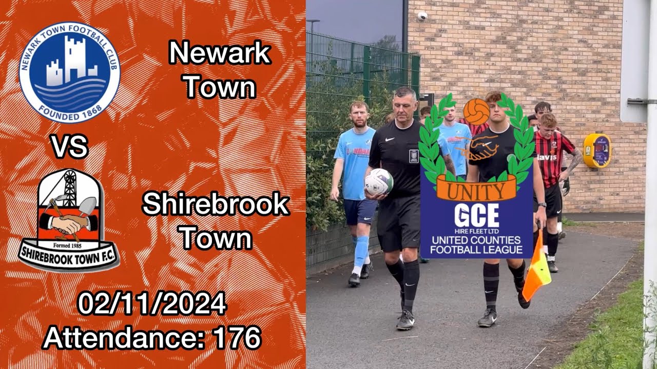 Newark Town 4-0 Shirebrook Town, United Counties Premier Division North, 02/11/2024. 4K