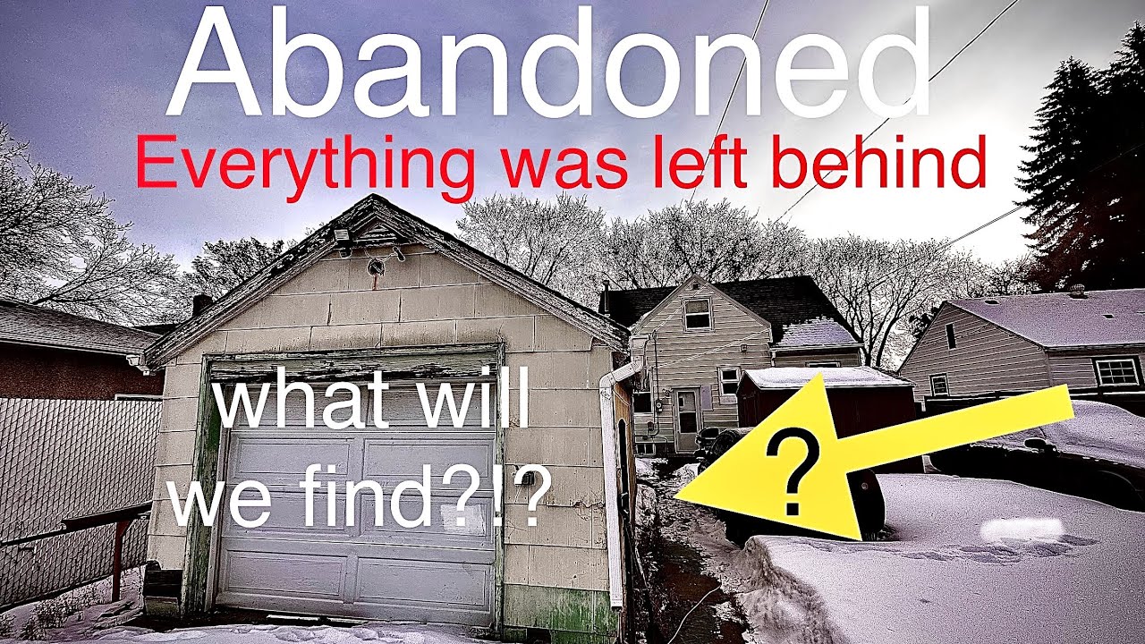Abandoned! Everything was left behind  We bought the contents! what's inside!?!