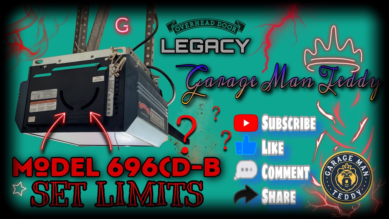 Вот как настроить ограничения на цепном приводе гаражных ворот Legacy 696CD-B — своими руками