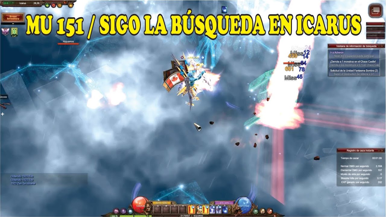 MU ONLINE WEBZEN - 151 SIGO LA BUSQUEDA EN ICARUS / GAMEPLAY ESPAÑOL