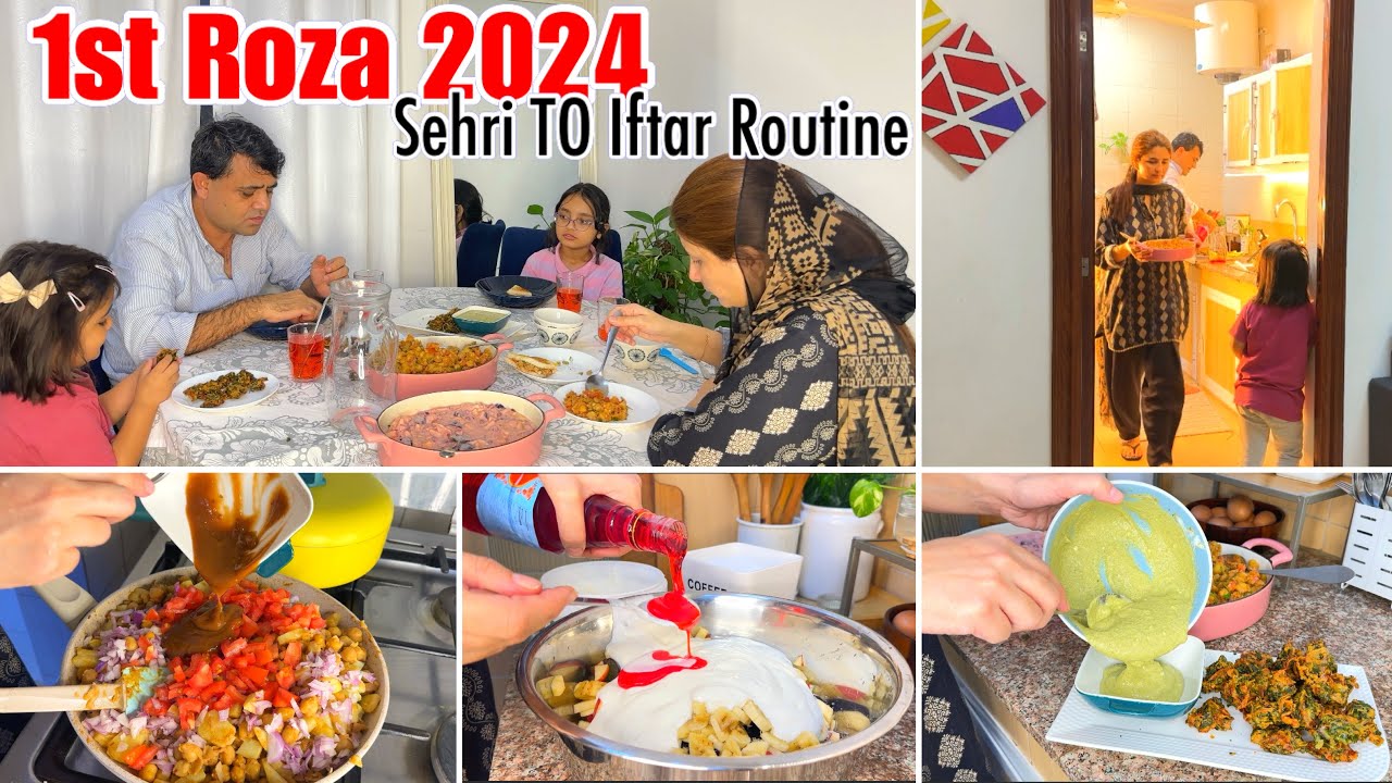 SEHRI To IFTAR Routine~Unique Iftar Recipes | 1st Roza Full Day Routine🌙