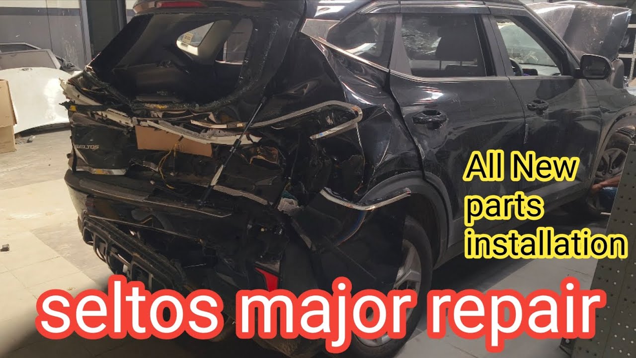 Seltos major repair  | major accident full repair process @automotiv24  