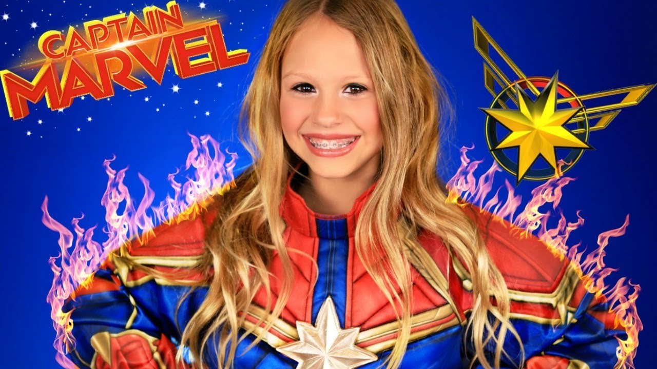 Avengers Captain Marvel Costume and Makeup Tutorial