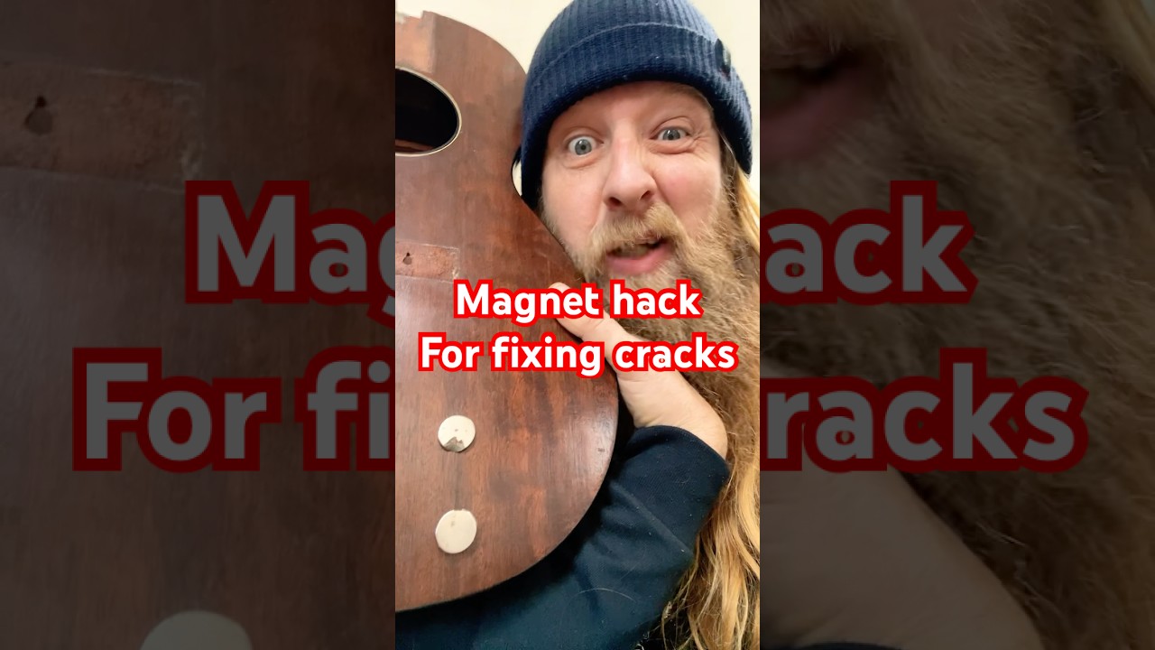 Crack hack! #guitarrepair #vintageguitar #guitar #diy #tips #tipsandtricks #repair #notaluthier