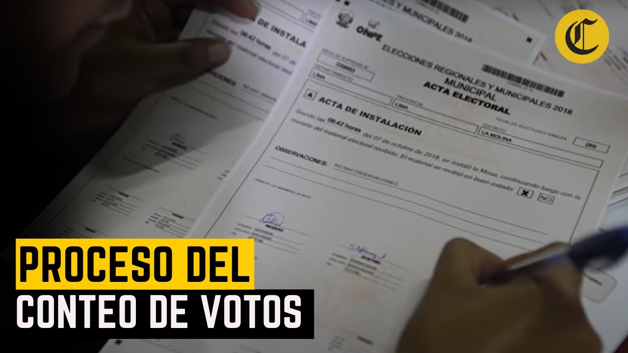ONPE: actas procesadas y actas contabilizadas | El Comercio | VideosEC
