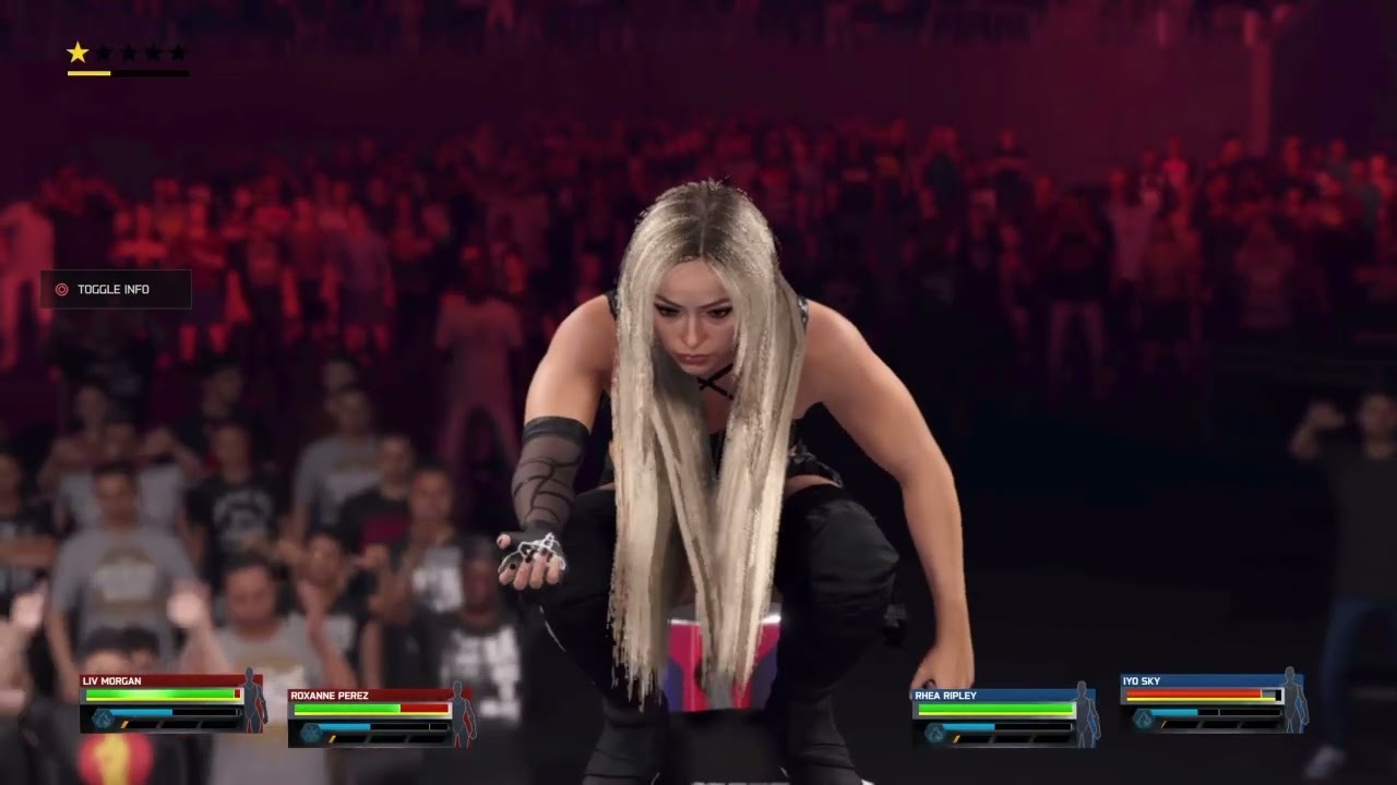The Judgement Day Vs Rhea Ripley & Iyo Sky (WWE2K25)