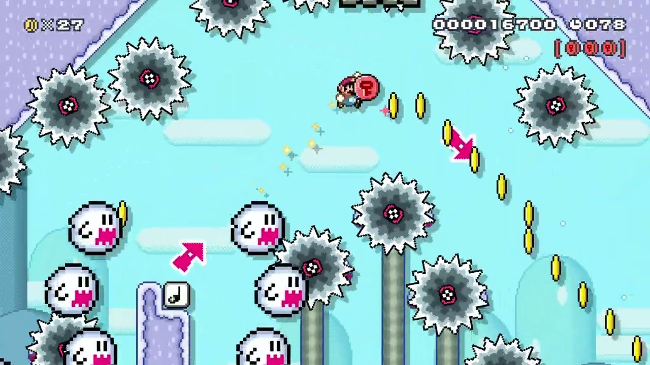 スノ ー スピ ー ドラン ! /snow spped run ! by なまえなんてないさ 🍄Super Mario Maker 2 Switch 2 No Commentary #dun