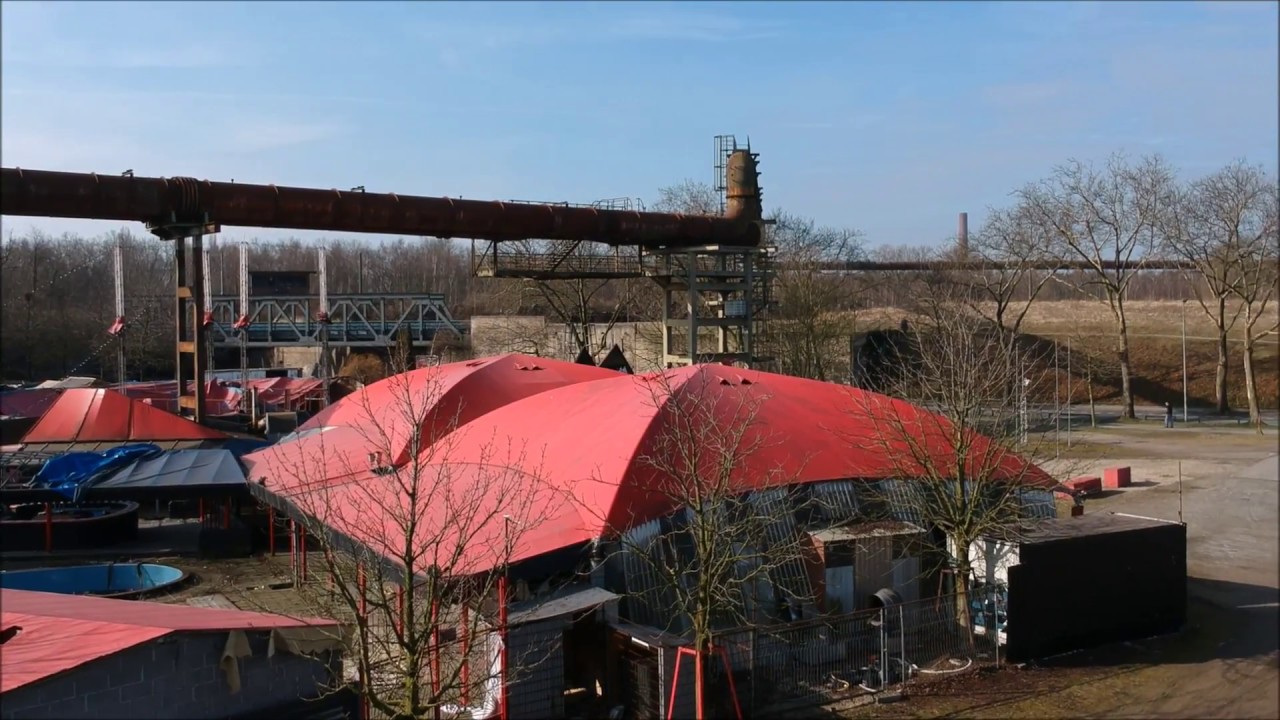 Delta Musik Park / Disco Tentorium mit Drohne überflogen