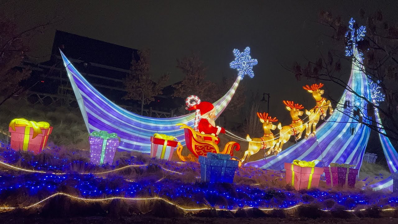 OKC Zoo Safari Christmas Lights Full Drive And Walk Thru- 2023 , Oklahoma