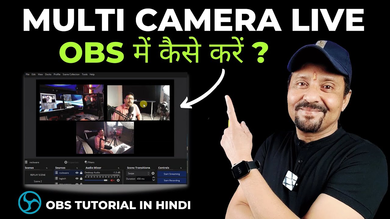 How To Switch Between Cameras For Live Streaming | How To Use Multiple Cameras In OBS | Tutorial