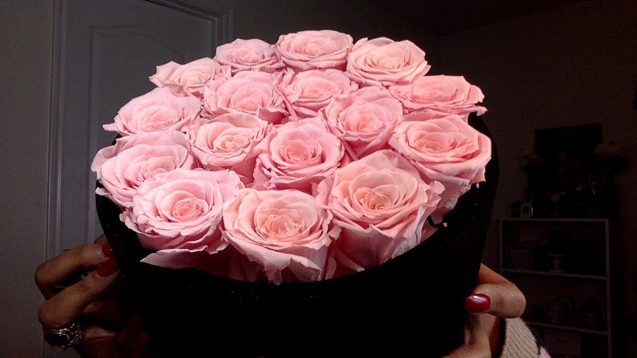 Rose Forever Passion Round Pink Pearl Bouquet