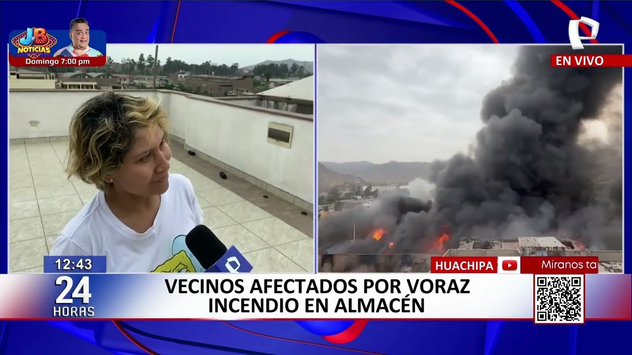 24Horas VIVO | Huachipa: vecinos afectados por voraz incendio