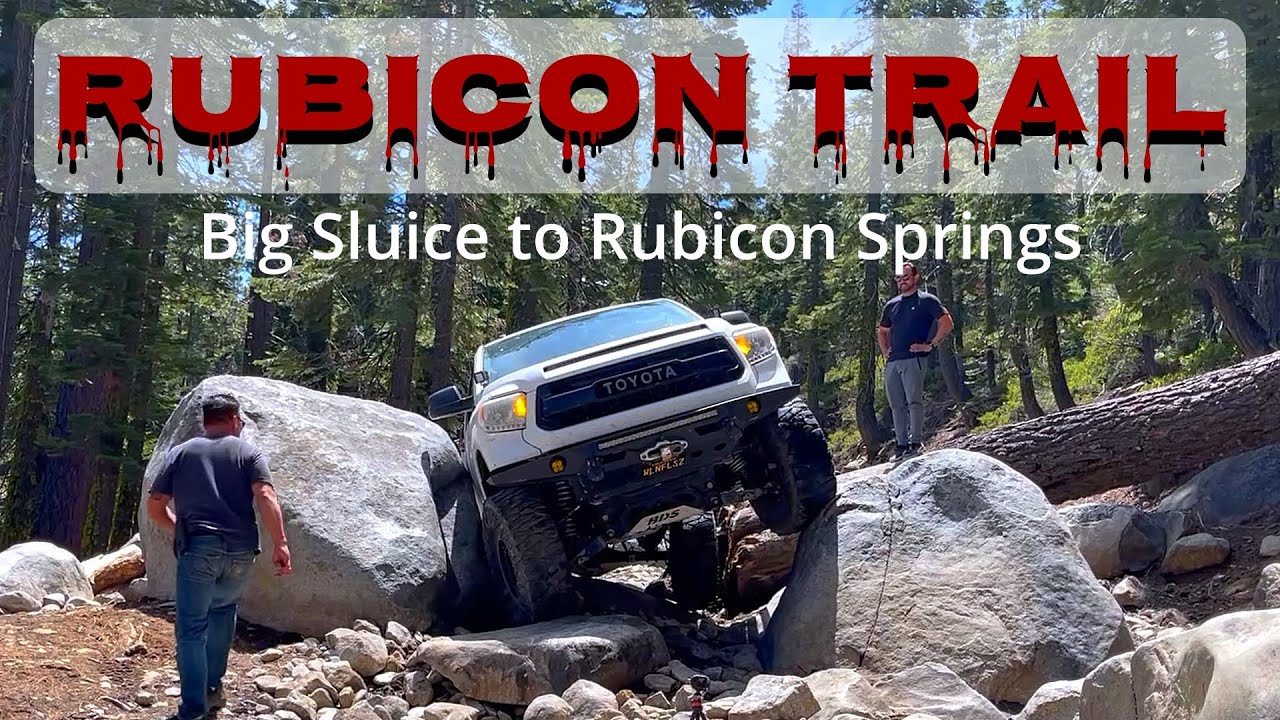 IFS Toyota Tundra on the Rubicon Trail going from Big Sluice to Rubicon Springs