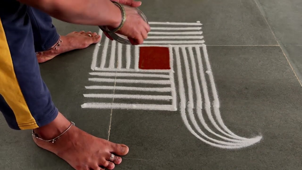 Easy 4*4 padikolam designs| Simple muggulu designs| easy rangoli designs| Beginners kolam