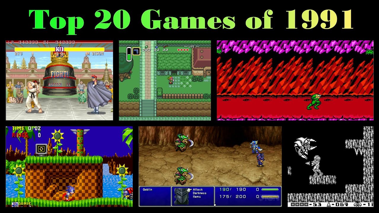 Top 20 Games of 1991