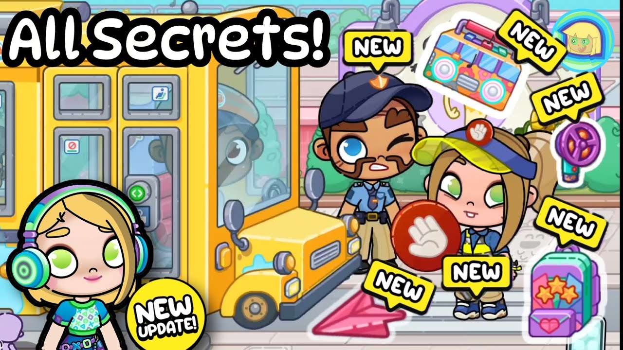 ALL Bus SECRETS! School BUS Avatar World Update! (gameplay with Everyone's Toy Club)