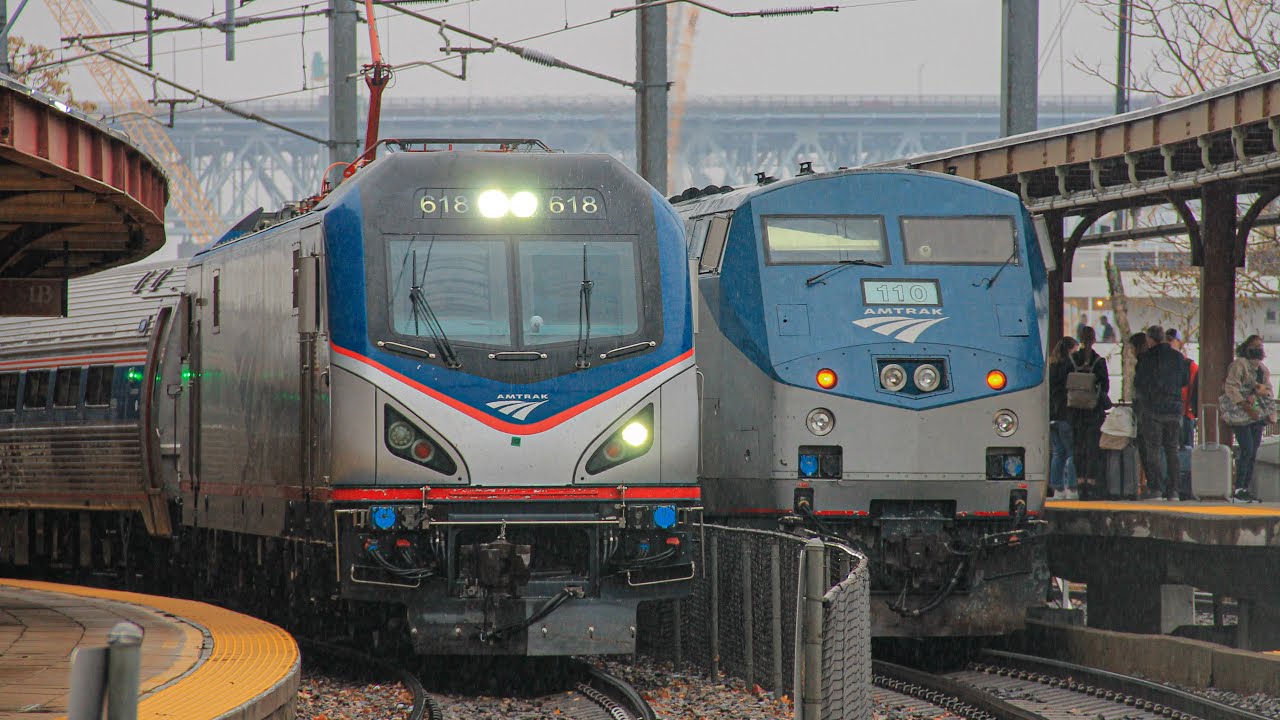 An Absolute Freezing Day Railfanning In New London CT 11/26/21 Featuring Hornshows Galore!