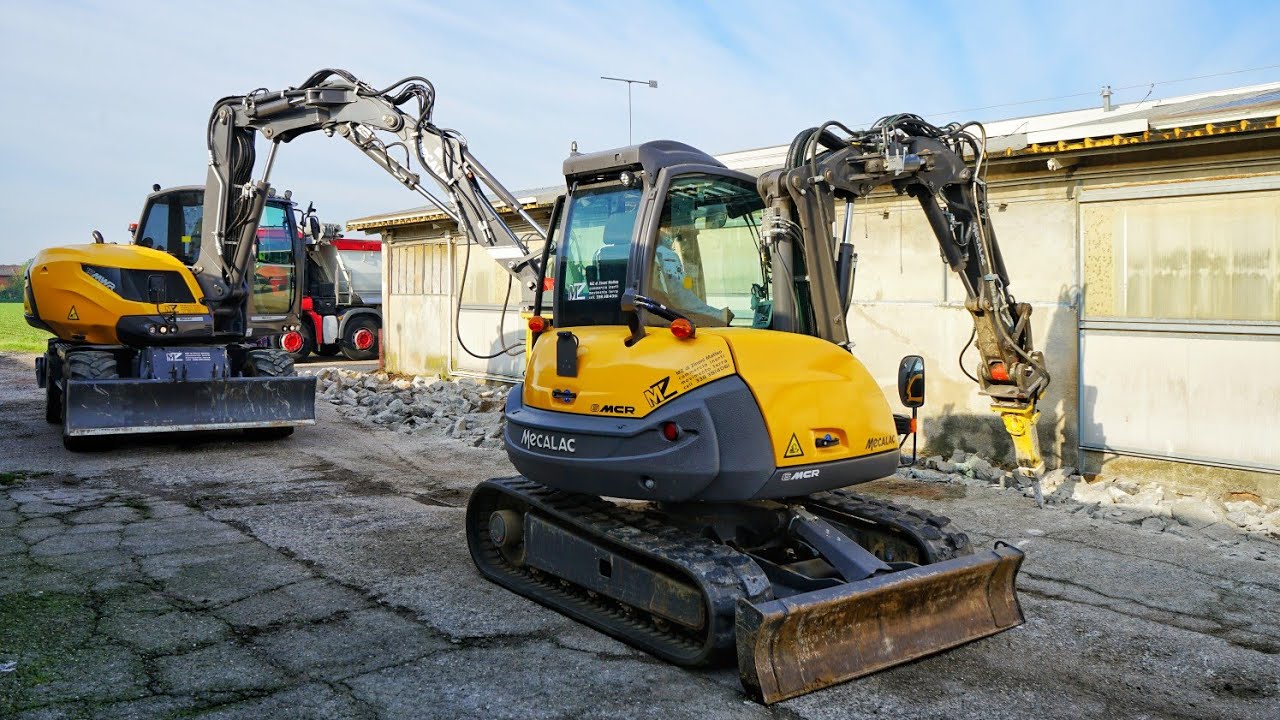 Rifacimento piazzale | MECALAC 6MCR - 15MWR | Cement removal