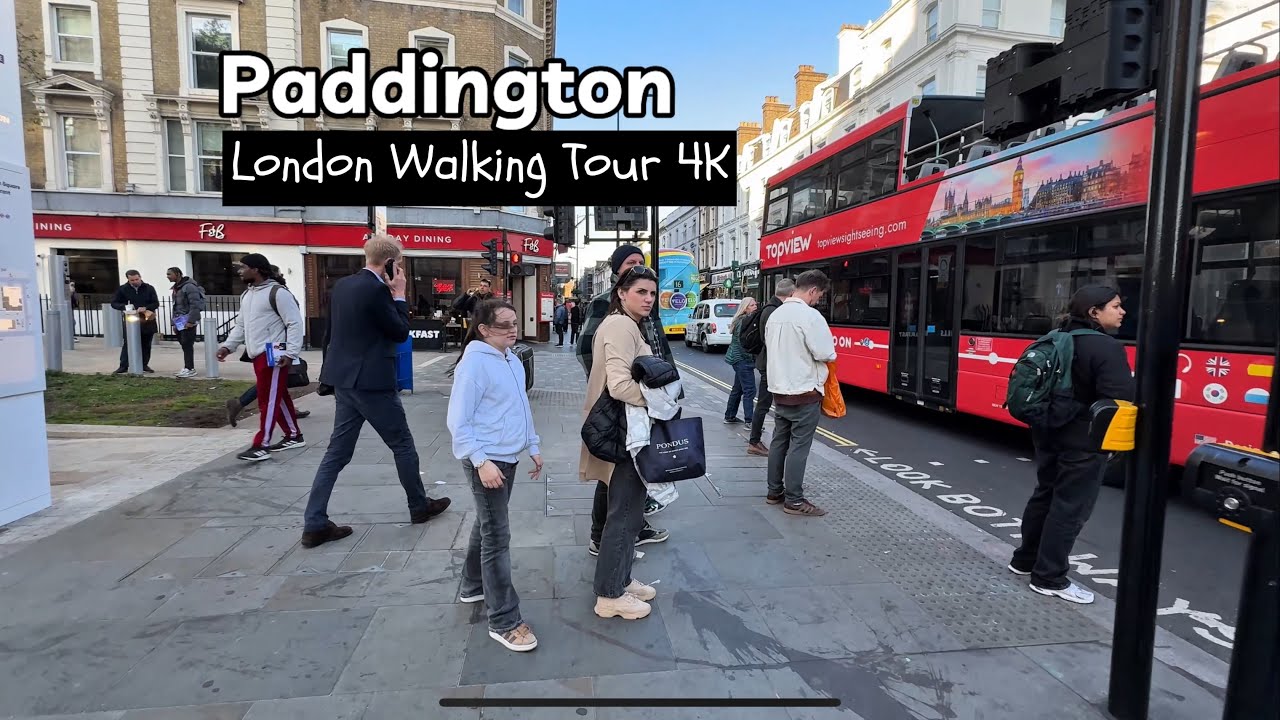 Paddington London Walking Tour 2025 | Hidden Canals, Station & Real-Life Streets in 4K