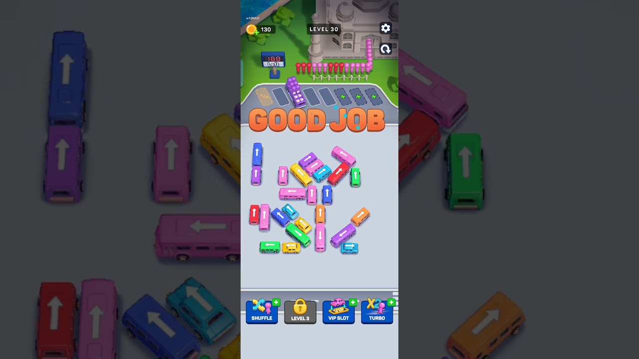 Bus Out Puzzle Game Level 30 Solution Walkthrough 
