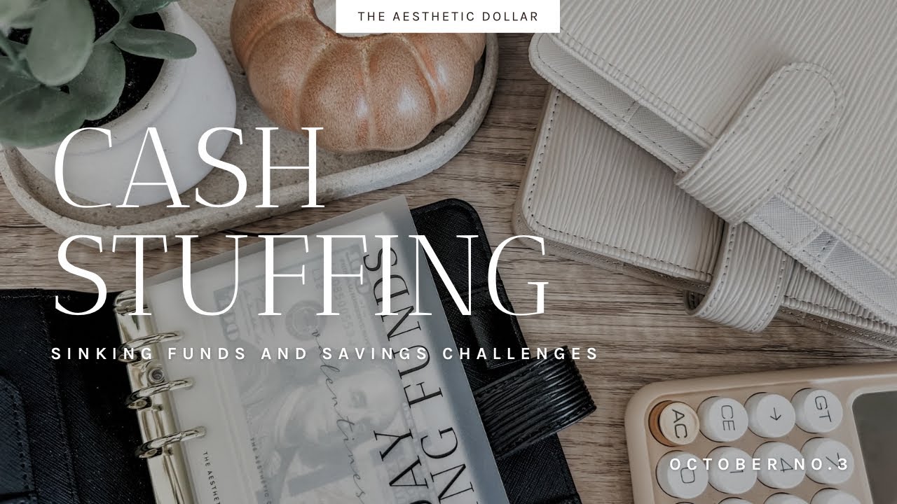 Cash Stuffing | $1,895 | October No. 3 | Sinking Funds + Savings Challenges