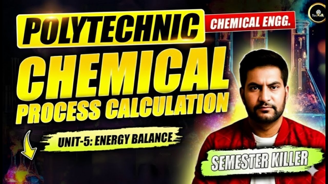 Energy Balance | Heat of Combustion, Formation, Calorific value| Chemical Engg. 3rd Sem | 