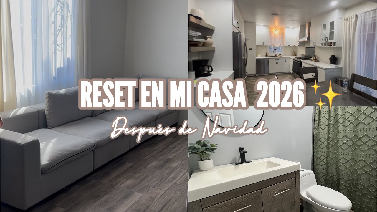RESET EN MI CASA 2026✨| QUITANDO LA NAVIDAD😱| CAMBIOS EN LA SALA😍