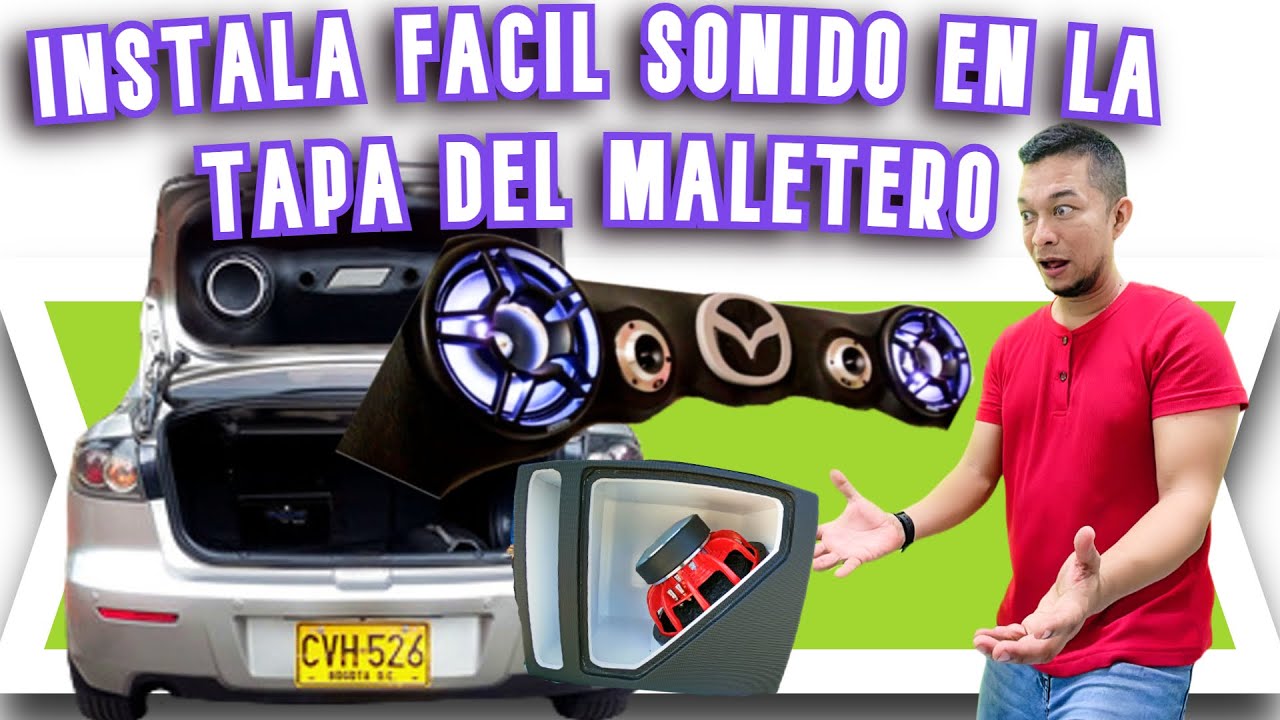 Como Instalar sonido en la tapa del maletero , Muy facil