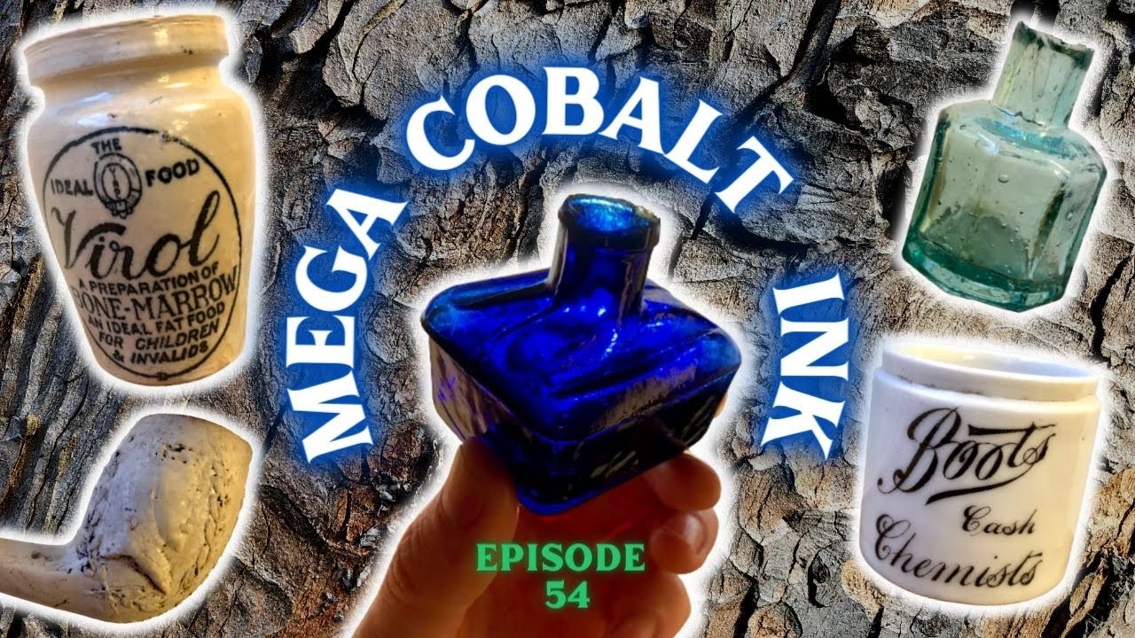 Огромные кобальтовые чернила + печатная керамика! Раскопки на свалке бутылок — Шотландия, Файф, В...