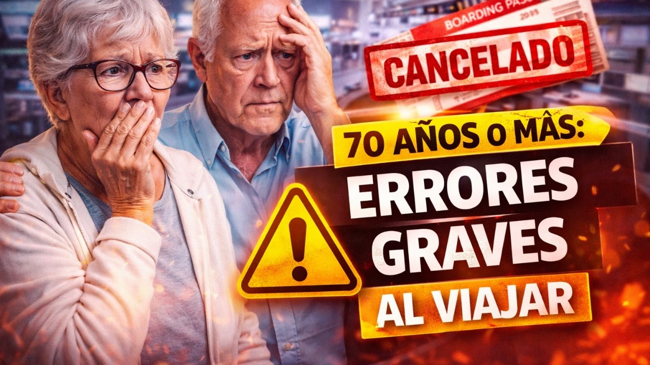 🚨 Mayores de 70 Años: Estos Errores al Viajar Pueden Dejarte Sin Volar y Perder Tu Dinero - ALERTA